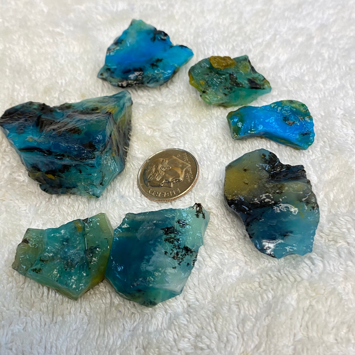 Top Quality Peruvian Blue Opal Rough Parcel Natural Andean Etsy