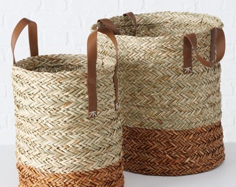 "Mahika" decorative basket, in a 2-piece set