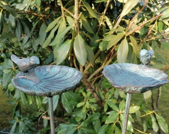 Vogeltränke / -bad , 2-fach sortiert, Türkis farbig