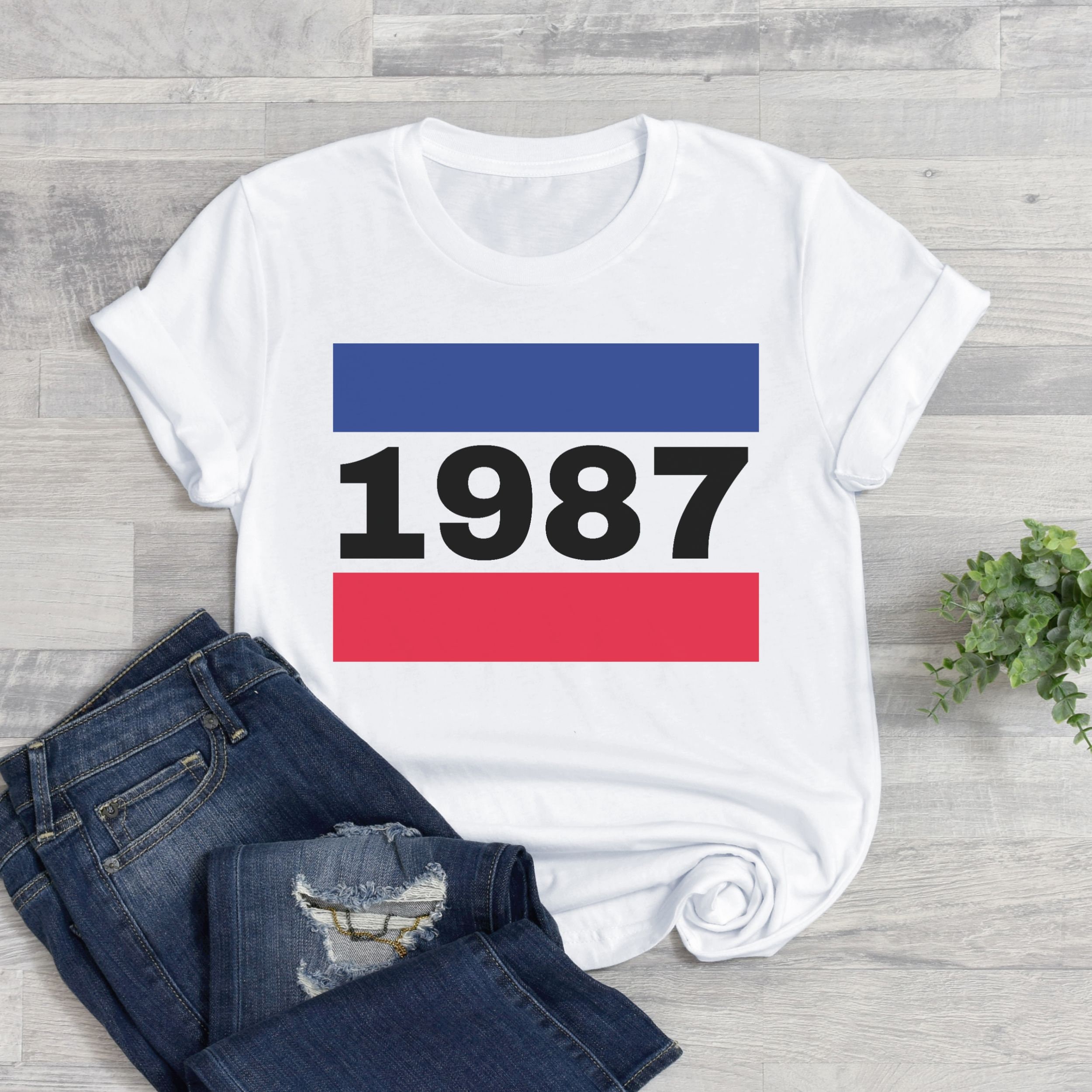 T shirt 1987 best sale