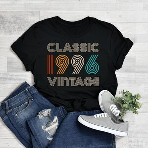 Classic 1996 Vintage shirt, Birthday Vintage Tshirt, classic 1996 shirt, classic birthday shirt, Birthday Retro Clothing, Retro Vintage Tee