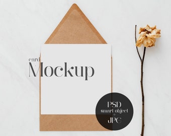 5x5 Card Mockup Etsy