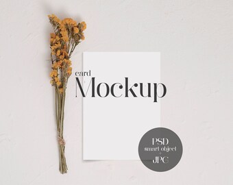 5x7 Card Mockup Wedding Invites Greeting Etsy