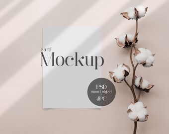 5x7 Card Mockup Wedding Invites Greeting Etsy