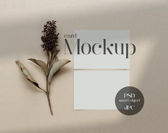 5x7 Card Mockup Wedding Invites Greeting Etsy