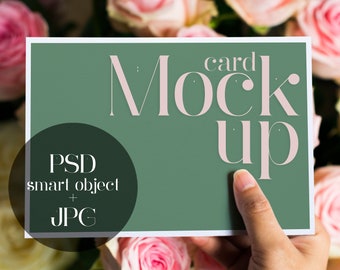7x5 Card Mockup Wedding Invites Greeting Etsy