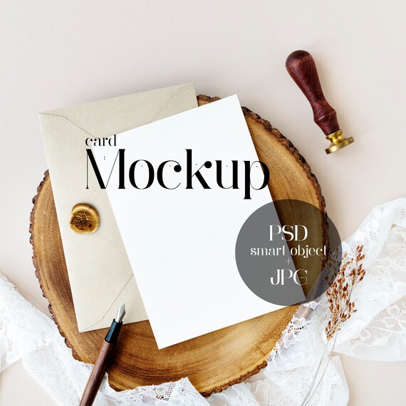 5x7 Card Mockup Wedding Invites Greeting Etsy