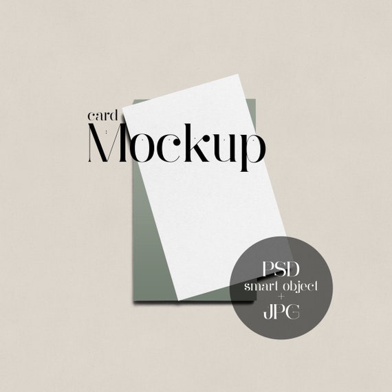 Download Vertical Business Card Mockup Stationery Wedding Card Etsy