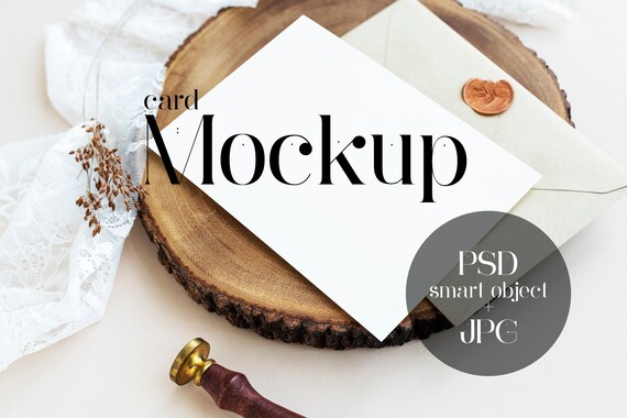 7x5 Card Mockup Wedding Invites Greeting Etsy