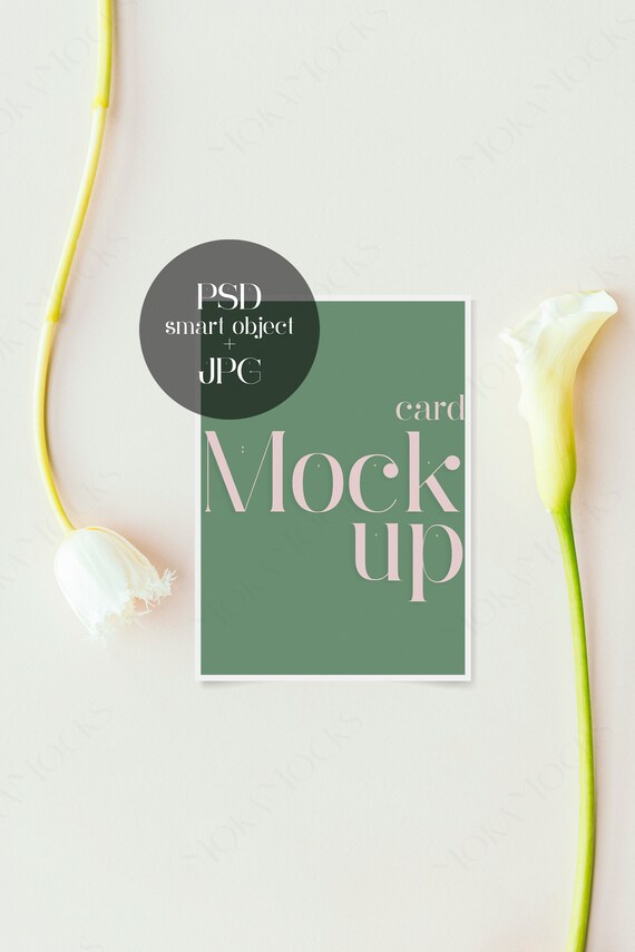 5x7 Card Mockup Wedding Invites Greeting Etsy