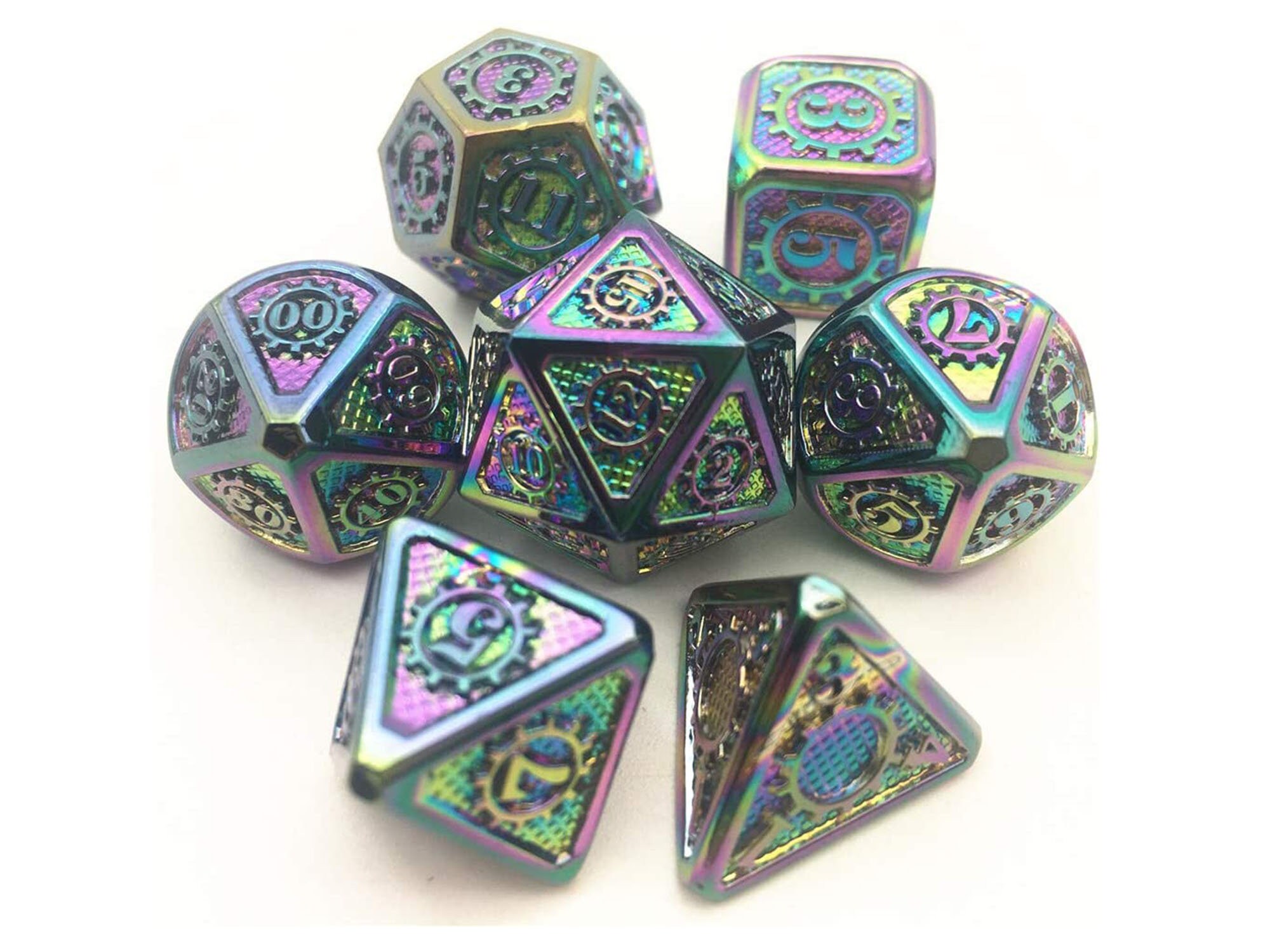 Mechanical Dice for DnD Tabletop RPGs Games 7pcs/set Metal Etsy