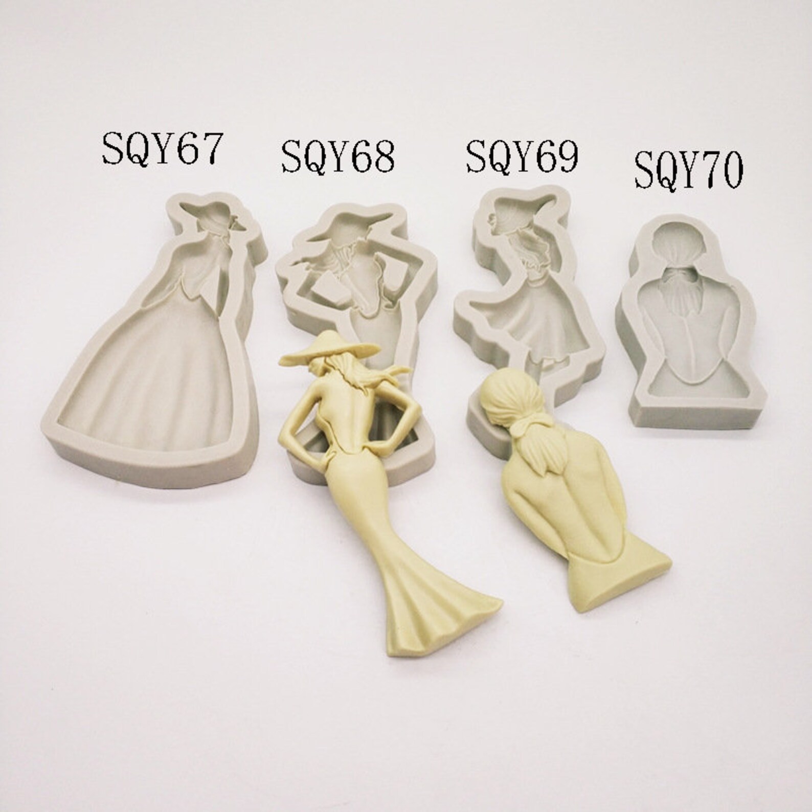 Human body silicone mold chocolate fondant mold on the back Etsy