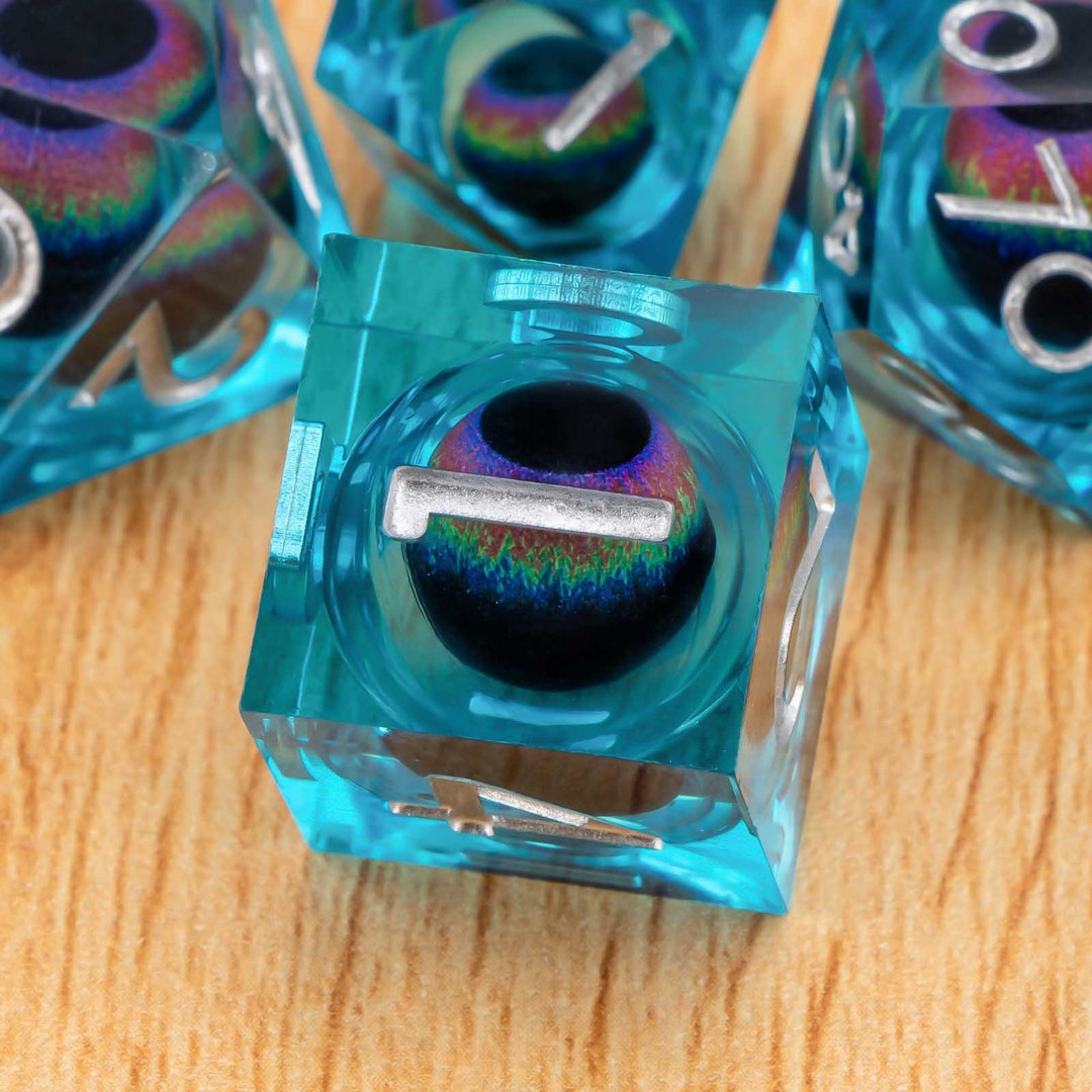 DND Liquid Flow Core Resin Dice Set for D&D Dungeons and Etsy