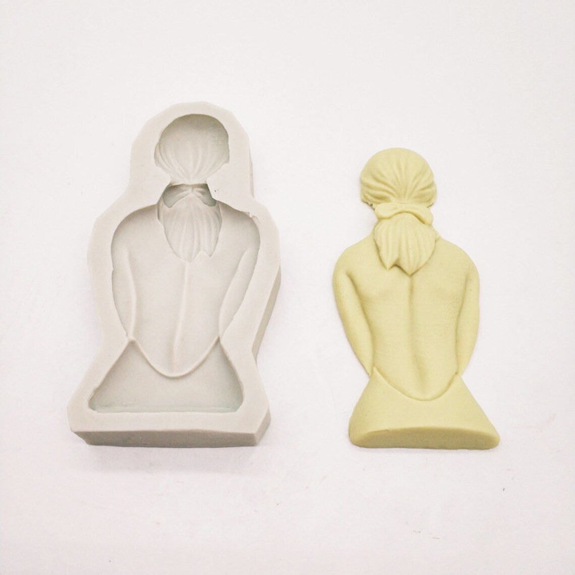 Human body silicone mold chocolate fondant mold on the back Etsy