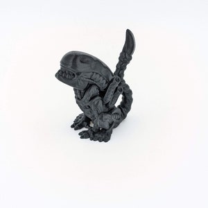 Alien warrior , cute, aliens, alien, xenomorph, Alien Romulus Fanart Figure - Handcrafted Sci-Fi Art