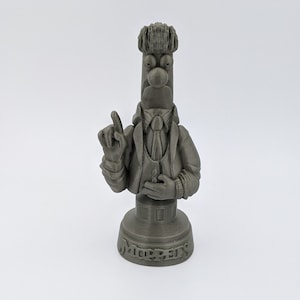 Whimsical 3D Printed Beaker Character from The Muppets - A Fun Addition to Your Collection!