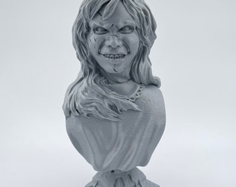 The Exorcist Regan Bust, Horror Fanart, 3D Printed Figure