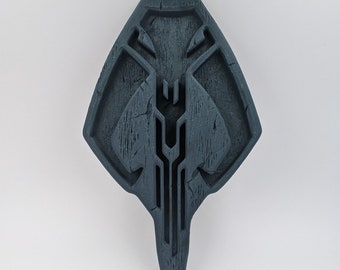 Mythosaur Tiki, Mandalorian, cráneo de mitosaurio, cráneo bantha, mando, beskar, Star Wars