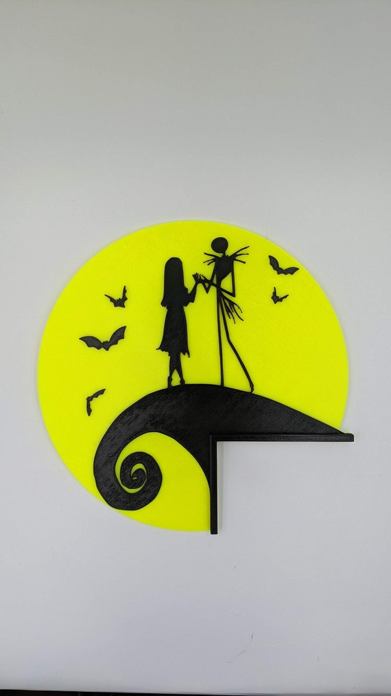 Jack and Sally Door Cover - The Nightmare Before Christmas