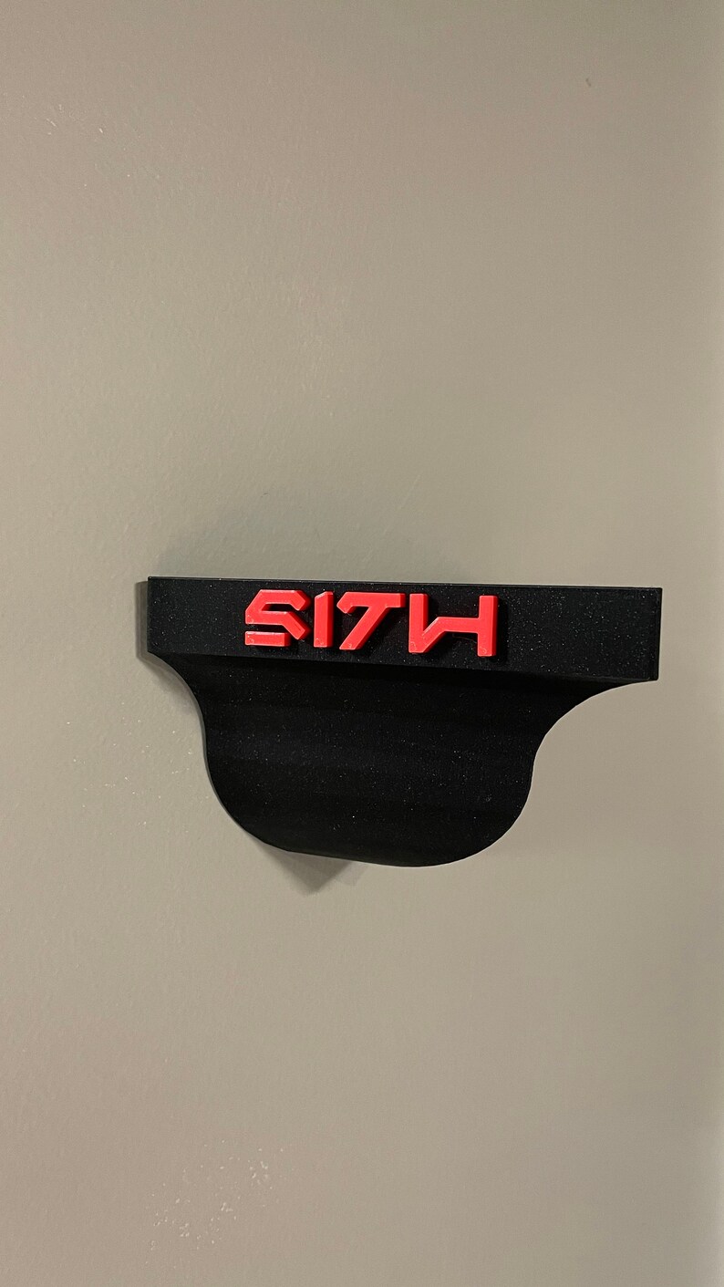 Sith Holocron Wall Mount, Galaxy's Edge Inspired With Font No Kyber