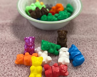 Mini juguetes antiestrés con forma de osito de goma y coloridos juguetes de escritorio