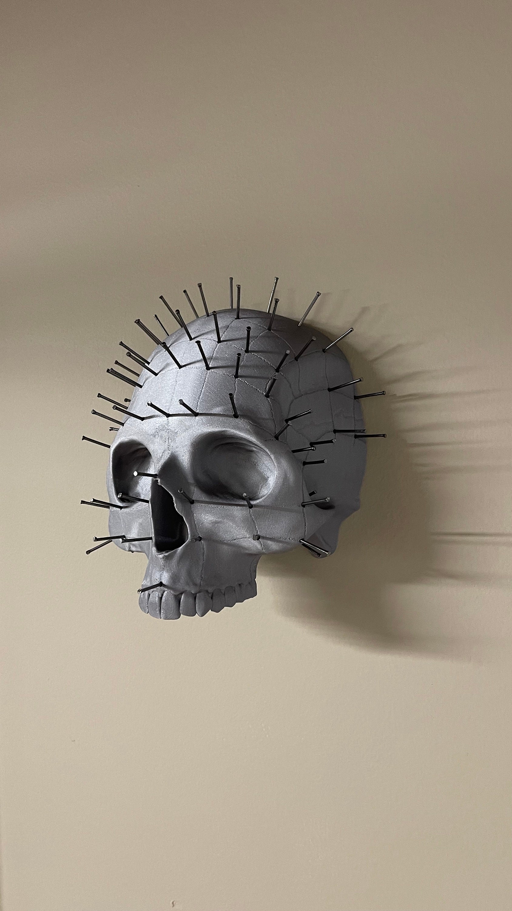 Hellraiser Pinhead Wall Hang Skull - Etsy