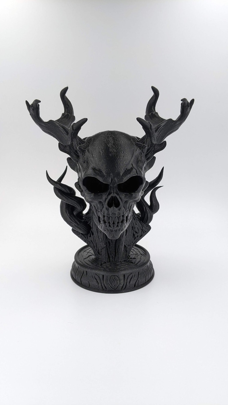 Naturaleza Ankou Demon Skull - Decoración gótica del hogar