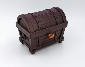 Mimic treasure chest jewelry box holder pirates