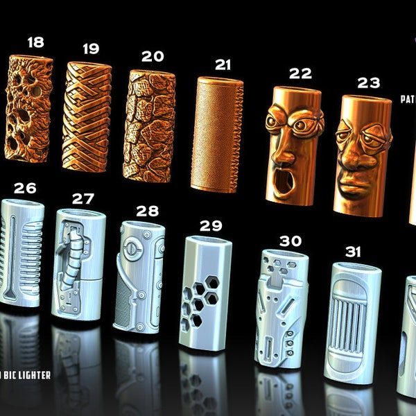 Exquisite 3D Printed Lighter Sleeve Cases – Elevate Your Style with Intricate Designs and Premium Protection