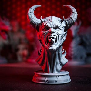 Belial Devil Bust Statue  - Embrace the Dark Majesty