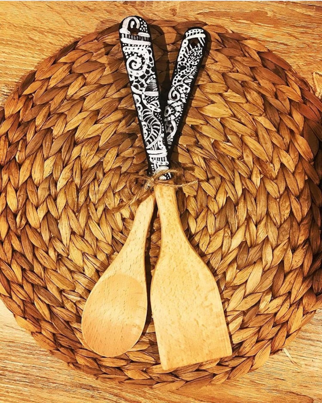 Black and White Kitchen Utensils Etsy