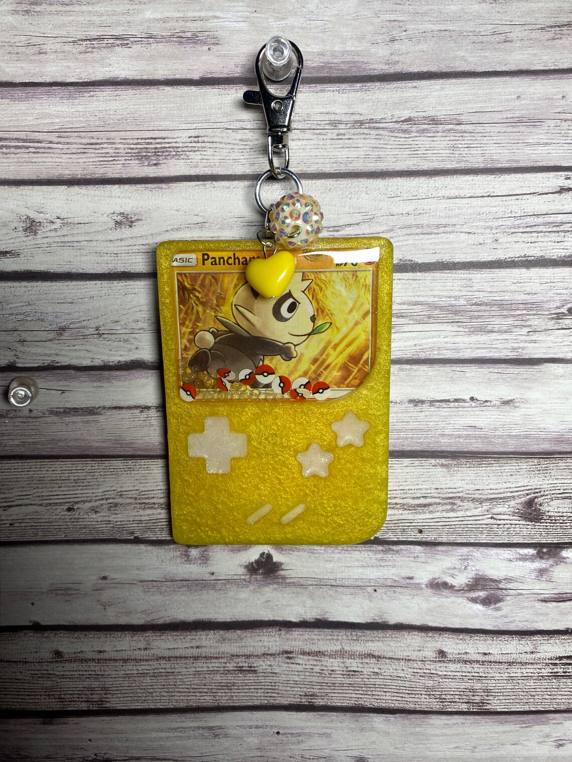 Pokémon Card Keychain Etsy