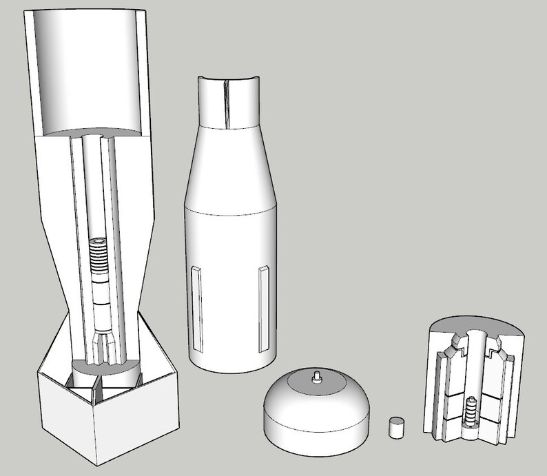 Gun Type Nuclear Bomb Cutaway Model Etsy