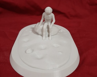 Lone astronaught statue