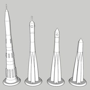 ミニマリストのソビエトロケットモデルSTL