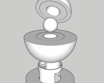 1:1 scale demon core model STLs