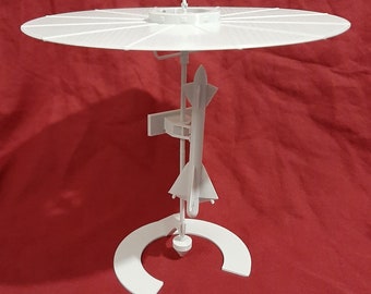 Stuhlinger nuclear electric umbrella ship model