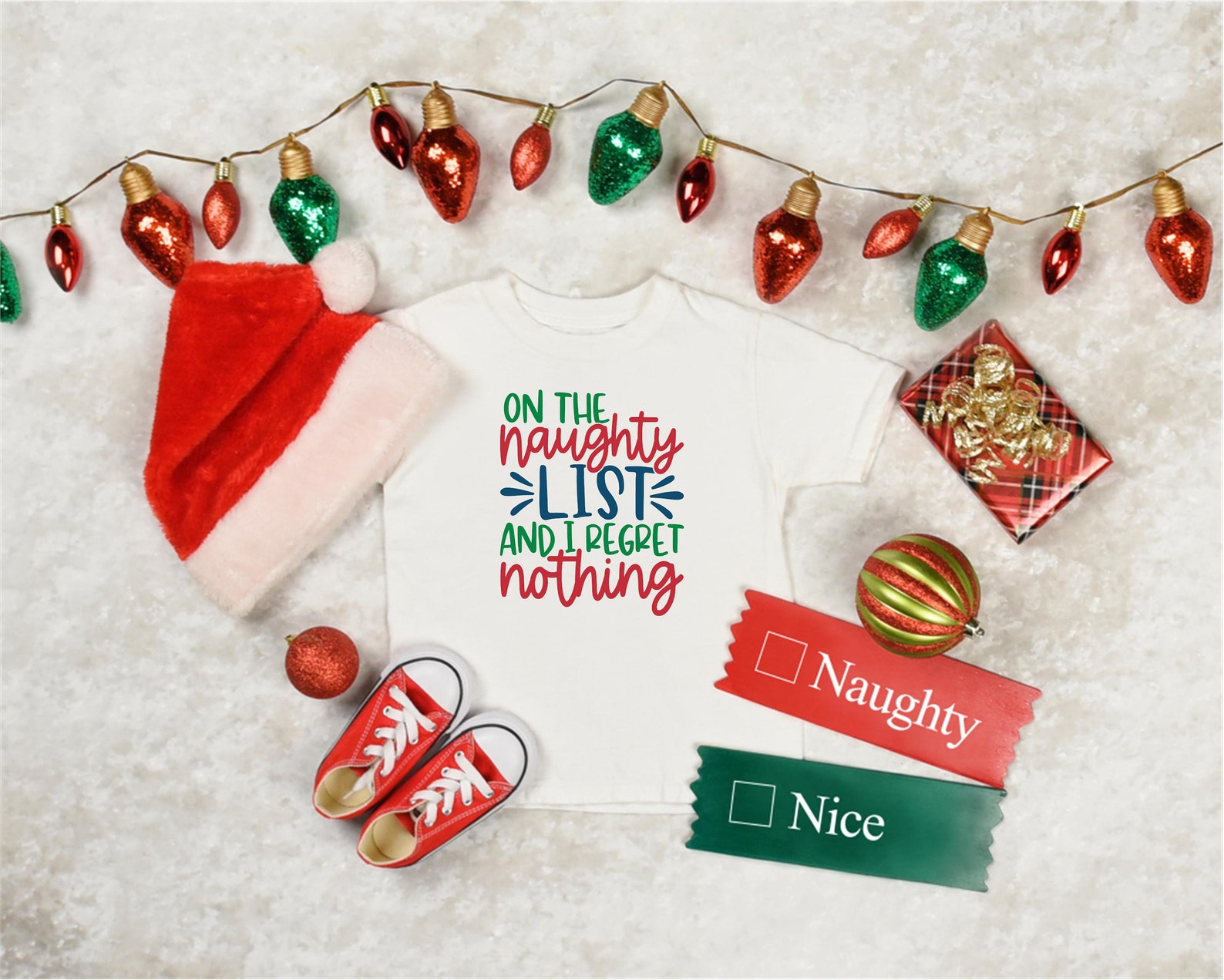 Christmas shirt Naughty list Santa Shirts Funny Christmas | Etsy