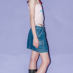 Vintage Y2K super sexy denim mini skirt
