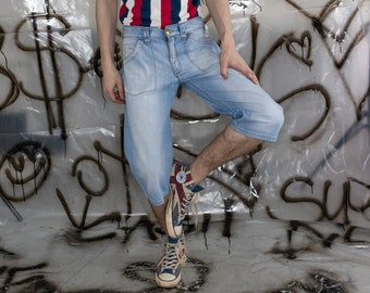 【88】THEREDTHREAD Sprint denim 1 toys String Theory Stitched Denim Jacket [Black] - KidSuper