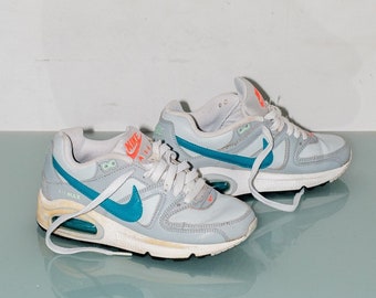 90's vintage iconic NIKE air sneakers in grey and neon