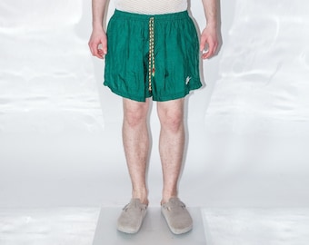 Vintage Y2K hot rave / swim shorts in fern green