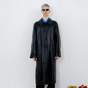 90's Vintage Retro Double-breasted Wool Coat in Red & Black - Etsy