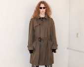 Vintage 90 39 s classi mackintosh coat in dark khaki green