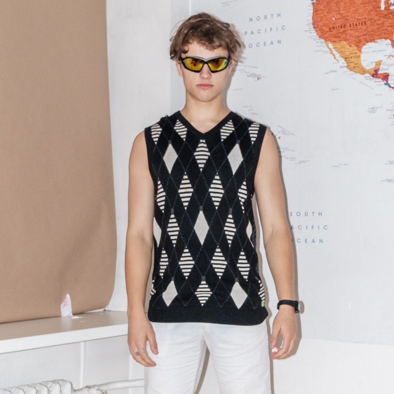 boss sleeveless jumper