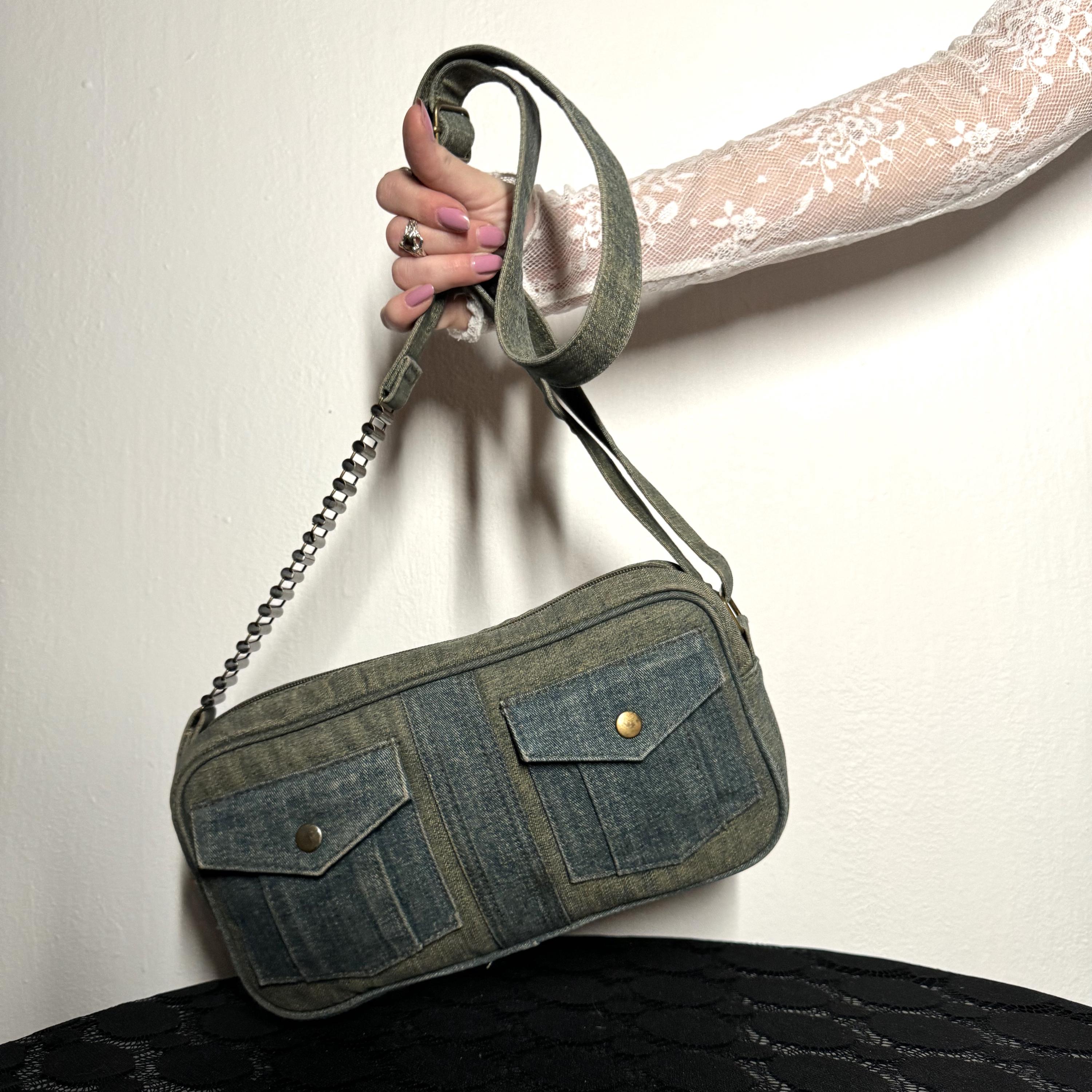 Vintage Y2K the Hip Site Jean Crossbody Bag in Dirty Denim - Etsy