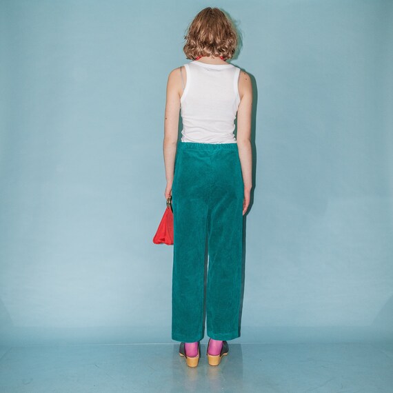 90 s Vintage Corduroy Straight Fit Trousers In Emeral Gem 90-s-vintage-corduroy-straight-fit-trousers-in-emeral-gem