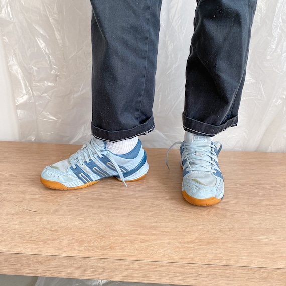 Vintage Adidas blue sneakers / 1990s