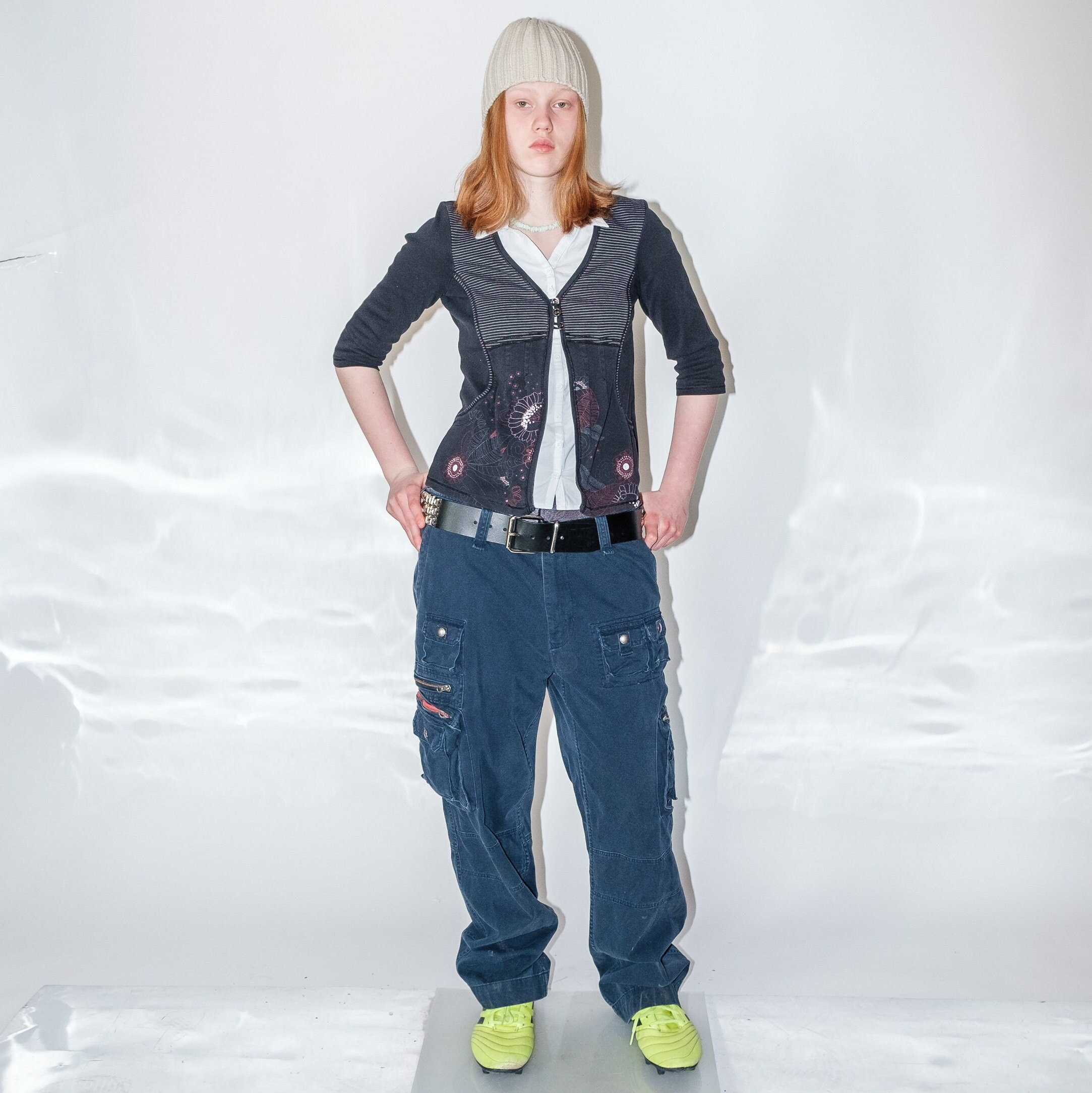 90's Vintage Straight Cargo Trousers in Midnight Blue - Etsy