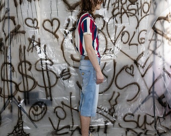 【88】THEREDTHREAD Sprint denim 1 toys KidSuper Denim Stripe Pants x Ronaldinho | Men & Women | SVD